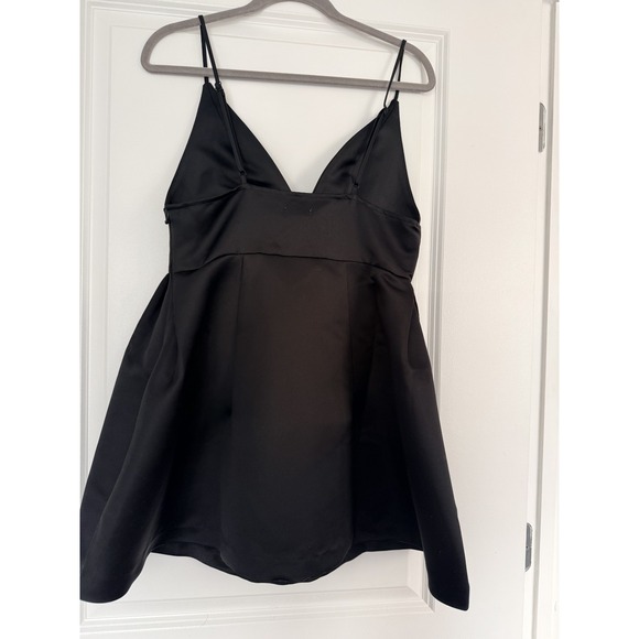 Kimchi Blue Women's Medium Black Fit & Flare Satin Mini Dress NWT UO - Picture 7 of 9